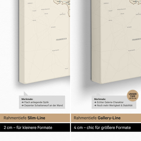 Carte du Benelux à épingles TRAVEL® – Classique multicolore