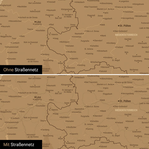 Carte DACH TRAVEL® Tableau magnétique – en 21 couleurs