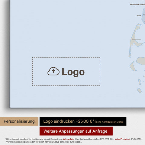 Carte politique du Danemark à épingles TRAVEL® – Atlas multicolore