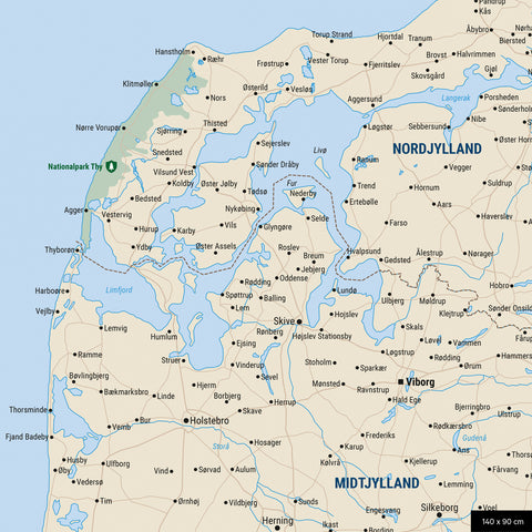 Carte du Danemark à épingles TRAVEL® – Multicolore classique