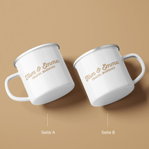 Tasse émaillée « Personnes préférées »