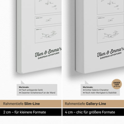 Europa-carte à épingles TRAVEL® – Coolgray (Gris clair)
