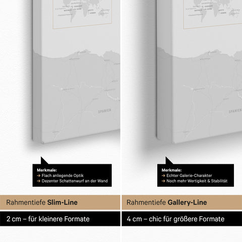 Carte de la France à épingles TRAVEL® – Noir clair
