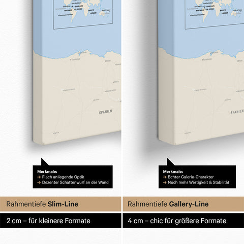 Carte de la France à épingles TRAVEL® – Classique multicolore