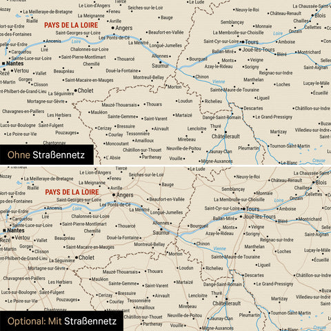Carte de la France à épingles TRAVEL® – Classique multicolore