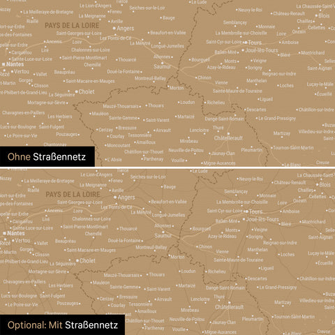 Carte de la France à épingles TRAVEL® – Noir Sonar