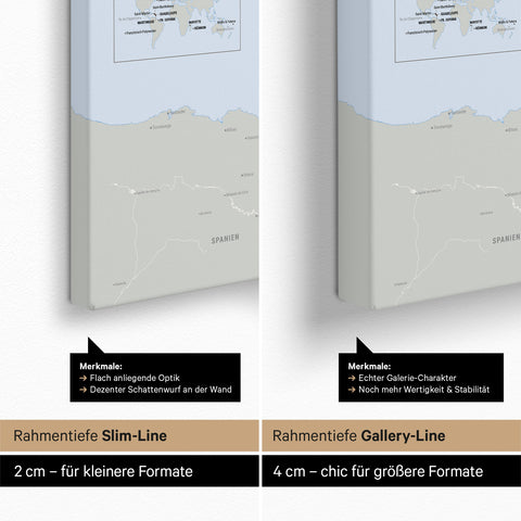 Carte politique de la France à épingles TRAVEL® – Atlas multicolore