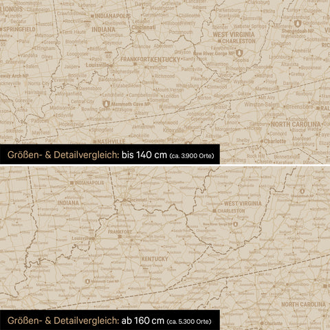 Carte du Canada et des États-Unis à épingles TRAVEL® – Hale Navy