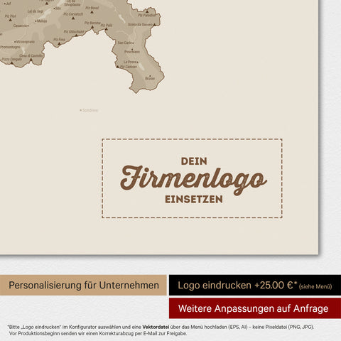 Carte magnétique de Suisse TRAVEL® Tableau magnétique – Sable désertique