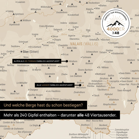 Carte magnétique de la Suisse TRAVEL® Magnetboard – Or