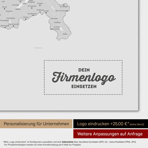 Carte magnétique de la Suisse TRAVEL® Magnetboard – Multicolore Gris