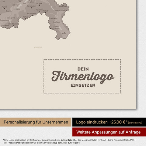 Carte magnétique de la Suisse TRAVEL® Magnetboard – Gris chaud