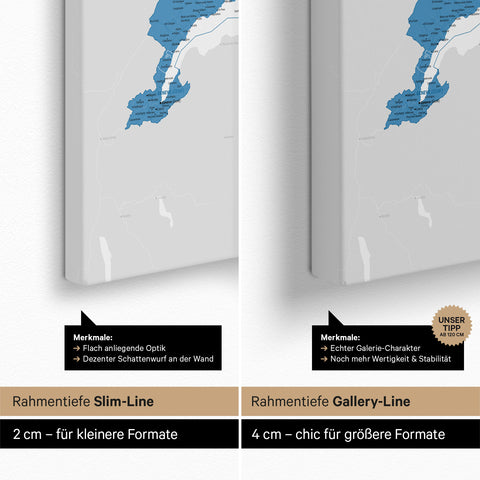 Carte de la Suisse TRAVEL® Carte à épingles – Bleu Océan