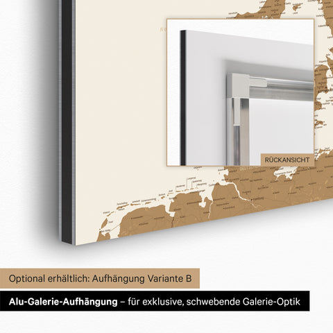 Carte de la Scandinavie TRAVEL® Tableau magnétique – en 21 couleurs