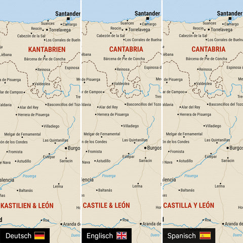 Carte de l’Espagne et du Portugal à épingles TRAVEL® – Multicolor Classic