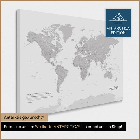 Carte du monde à épingles TRAVEL® – Coolgray
