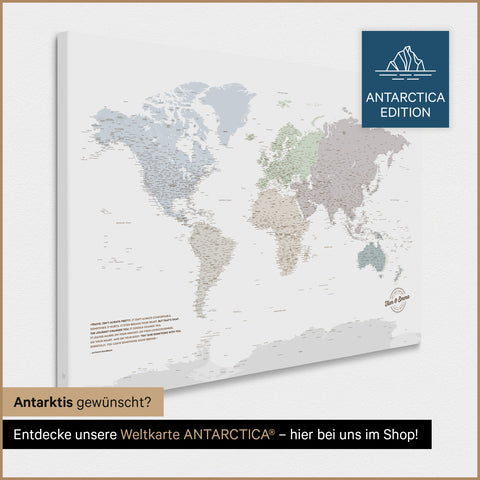 Carte du monde à épingles TRAVEL® – Multicolor Light