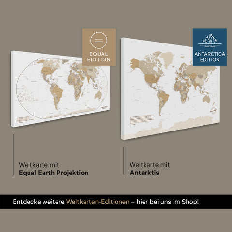 Design Push Pin World Map TRAVEL® – Dark Gray