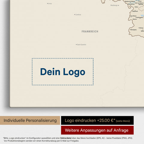 Carte de Benelux TRAVEL® à épingles – Multicolore Classique