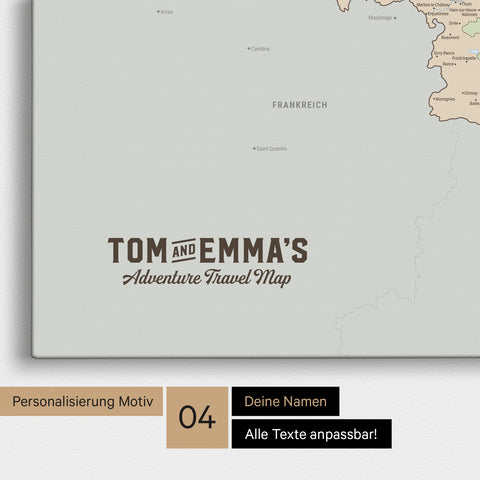 Carte politique de Benelux TRAVEL® à épingles – Multicolore Atlas