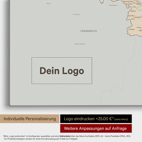 Carte politique de Benelux TRAVEL® à épingles – Multicolore Atlas