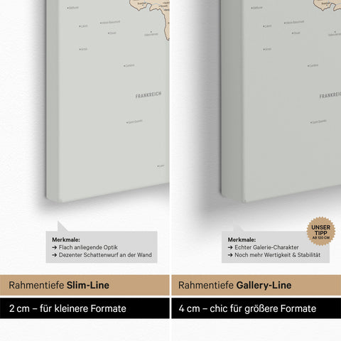 Carte politique de Benelux TRAVEL® à épingles – Multicolore Atlas