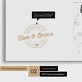 Personalisierte Dänemark-Karte als Pinn-Leinwand in Light Gray mit eingedruckten Namen und einer Legende zur Markierung von besuchten Orten