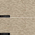 Deutschland-Karte Leinwand in Desert Sand (Beige) wahlweise mit oder ohne Straßennetz