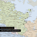 Detail einer Deutschland-Karte als Pinn-Leinand in Multicolor Atlas (Politische Karte) mit Pins in Schleswig-Holstein