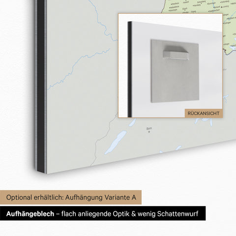 Carte magnétique de l'Allemagne TRAVEL® Tableau magnétique – Atlas multicolore