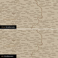 Magnetische Deutschland-Karte in Desert Sand mit optionalem Straßennetz von Autobahnen und Landstraßen
