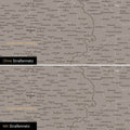 Magnetische Deutschland-Karte in Warmgray (Braun-Grau) mit optionalem Straßennetz von Autobahnen und Landstraßen
