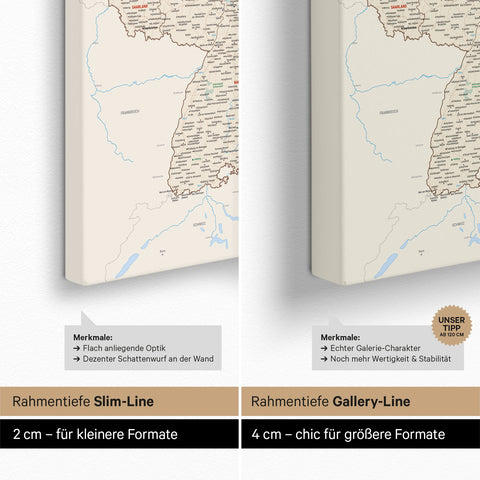 Carte d'Allemagne TRAVEL® Carte à épingles – Multicolore Classique