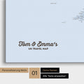 Politische England- & Großbritannien-Karte Pinn-Leinwand in Farbe Multicolor Atlas mit personalisiertem Text