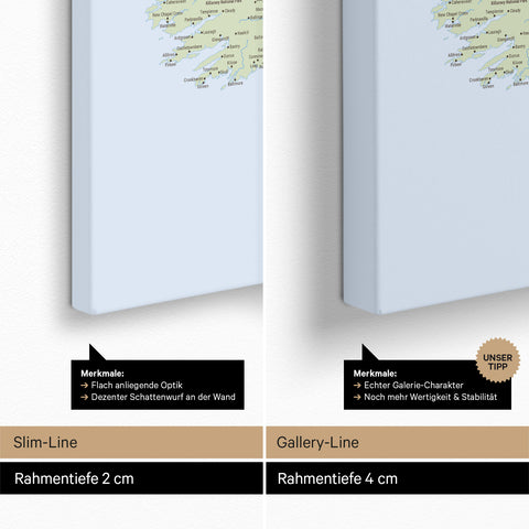 UK England & Irland-carte TRAVEL® Carte à épingles – Atlas multicolore (carte politique)