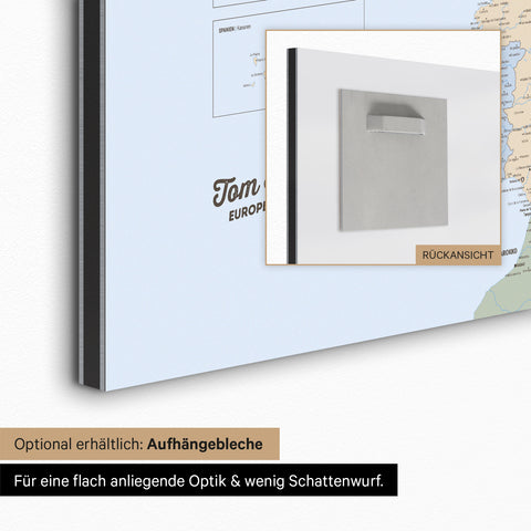 Carte magnétique de l'Europe TRAVEL® tableau magnétique – atlas multicolore (carte politique)
