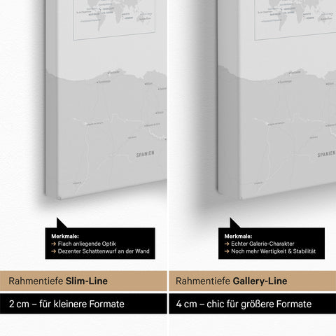 Carte de France TRAVEL® à épingles – Bleu Denim