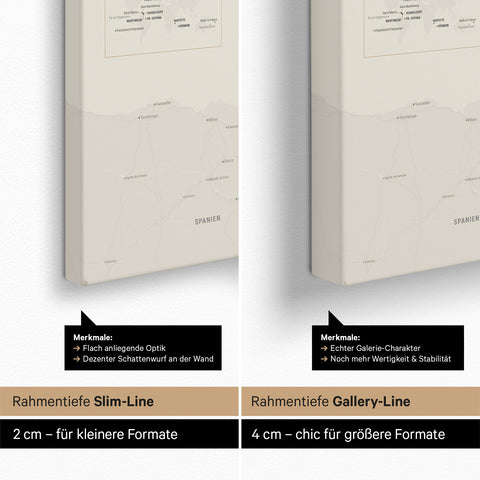 Carte de France TRAVEL® à épingles – Or