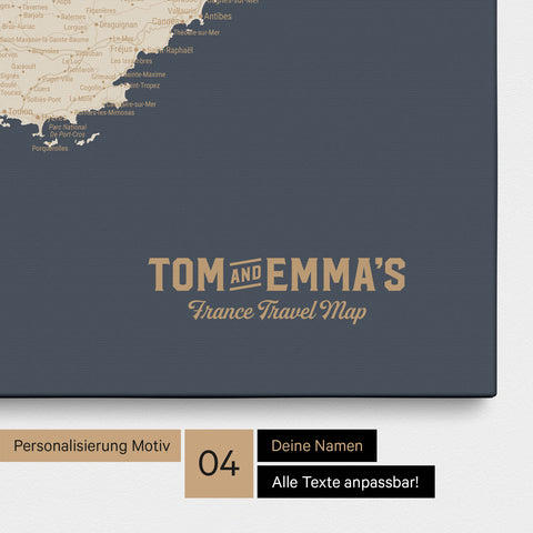 Carte de France TRAVEL® à épingles – Hale Navy
