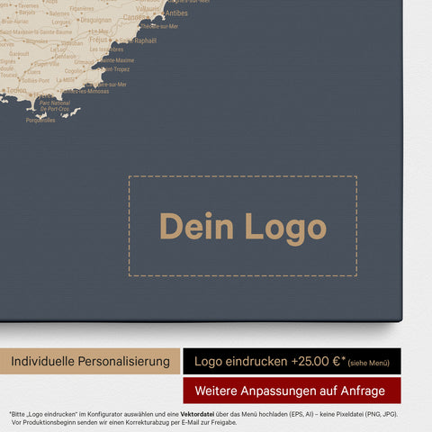 Carte de France TRAVEL® à épingles – Hale Navy