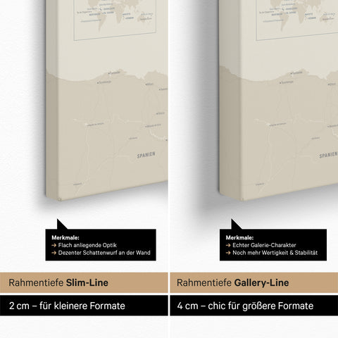 Carte de France TRAVEL® à épingles – Bleu marine clair