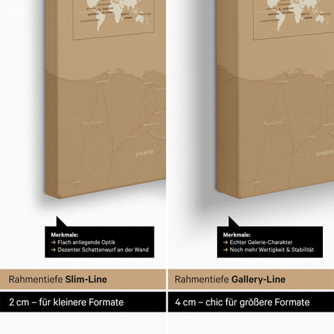 Carte de France TRAVEL® à épingles – Or Trésor