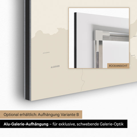 Carte magnétique d'Italie TRAVEL® Tableau magnétique – en 21 couleurs