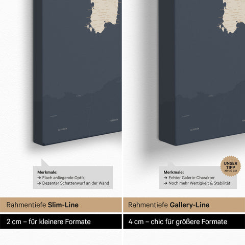 Carte d'Italie TRAVEL® Carte à épingles – Hale Navy