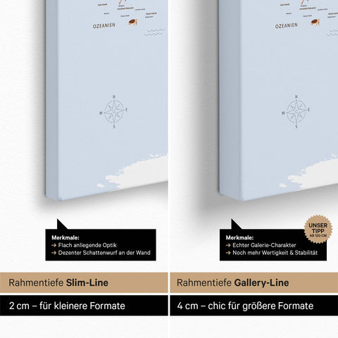 Carte du monde à épingles pour enfants – MULTICOLOR® Marron
