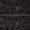 Nordamerika Karte Pinn-Leinwand in Light Black (Weiß-Schwarz) optional mit dem Straßennetz der größten Highways und Interstates