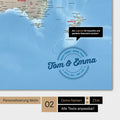 Alternatives motif pour une personnalisation avec ton nom sur une carte du monde physique en couleur multicolore Terra