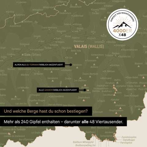 Carte magnétique de Suisse TRAVEL® Tableau magnétique – Vert olive