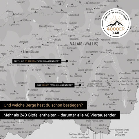 Carte magnétique de la Suisse TRAVEL® Tableau magnétique – Coolgray