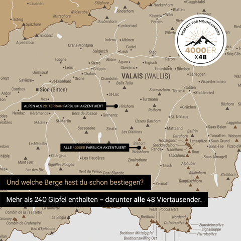Carte magnétique de Suisse TRAVEL® Tableau magnétique – Multicolore Beige